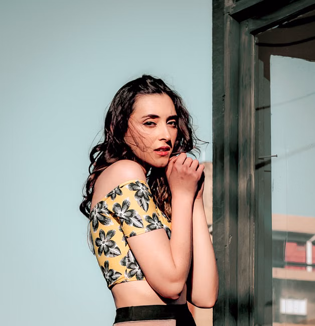 Blusa Ciganinha Floral Verde